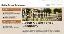 Desktop Screenshot of gatlinfence.net