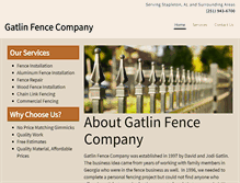 Tablet Screenshot of gatlinfence.net